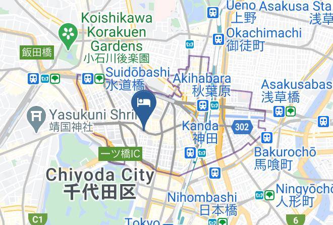 Apa Hotel Kanda Jimbocho Ekihigashi Map - Tokyo Met - Chiyoda Ward