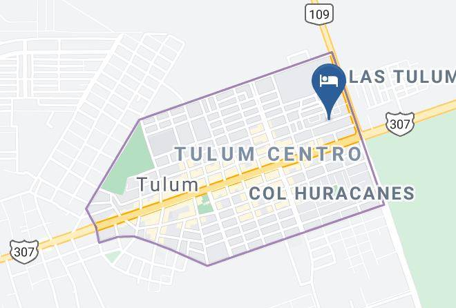 Botanica Tulum Mapa - Quintana Roo - Tulum