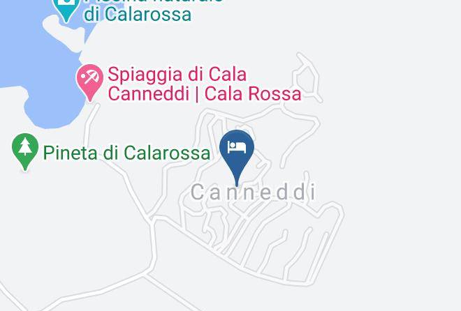 Calarossa Village Carta Geografica - Sardinia - Sassari