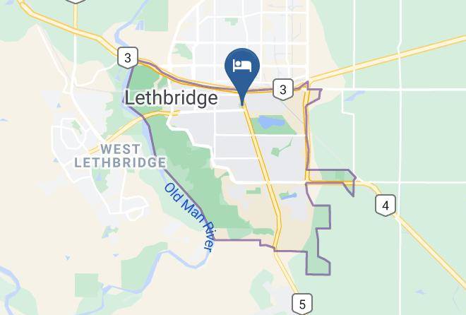 Coast Lethbridge Hotel & Conference Centre Map - Alberta - Division 2
