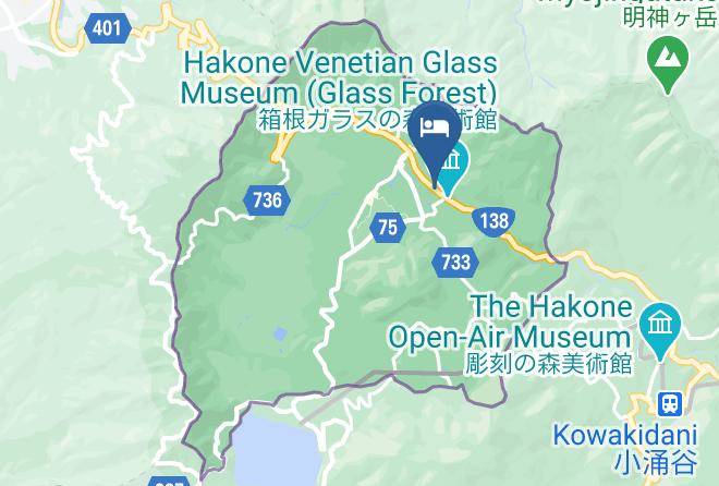 Hakone Highland Hotel Map - Kanagawa Pref - Hakone Townashigarashimo District