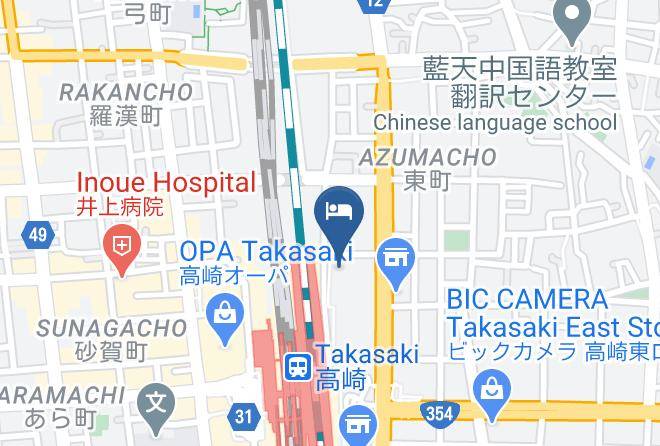 Hotel Coco Gran Takasaki Map - Gunma Pref - Takasaki City