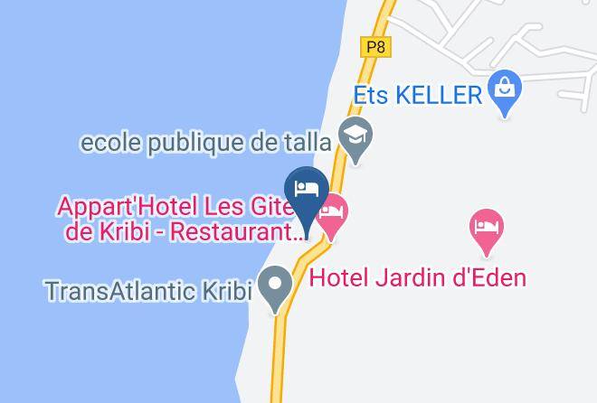 Hotel Les Polygones Kribi Carte - Sud - Ocean