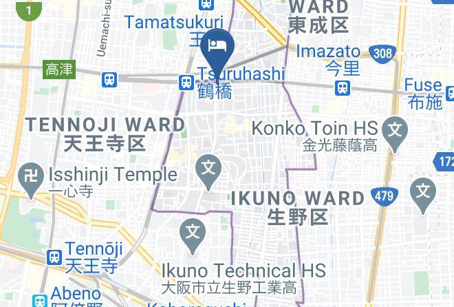 Hotel Osaka Tsuruhashi House Map - Osaka Pref - Osaka City Ikuno Ward