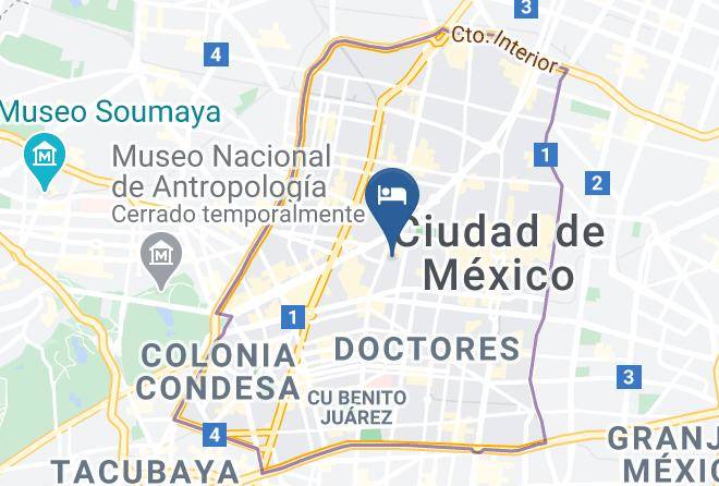 Hotel Panuco Mapa - Mexico City - Cuauhtemoc
