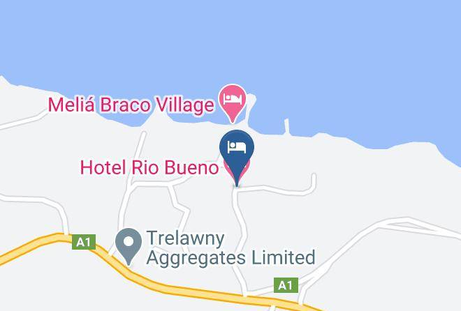 Hotel Rio Bueno Map - Jamaica - Trelawny