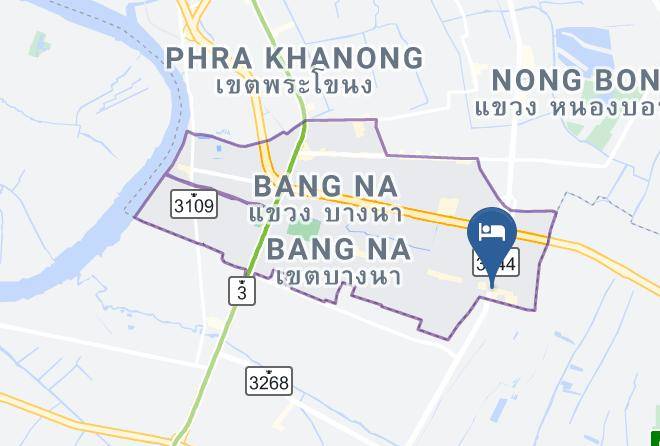 Lasalle Ville Map - Bangkok City - Bang Na District