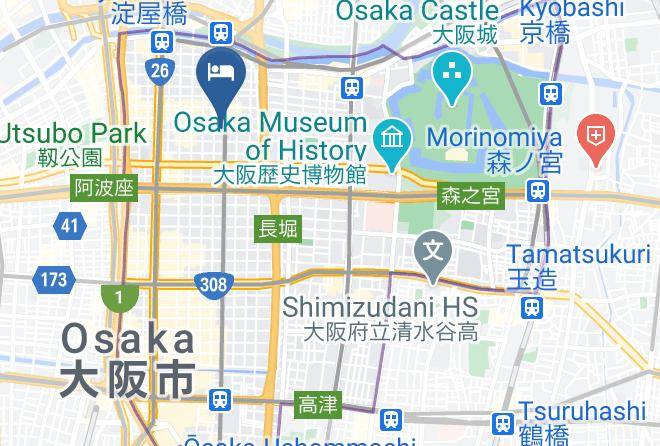 Moxy Osaka Honmachi Map - Osaka Pref - Osaka City Chuo Ward