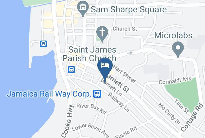 Ocean View Villa Map - Jamaica - Saint James