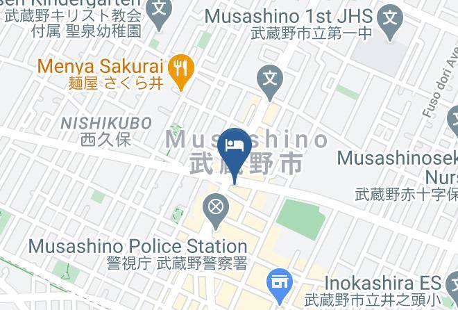Richmond Hotel Tokyo Musashino Map - Tokyo Met - Musashino City