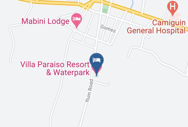 Villa Paraiso Resort & Waterpark Map - Northern Mindanao - Camiguin