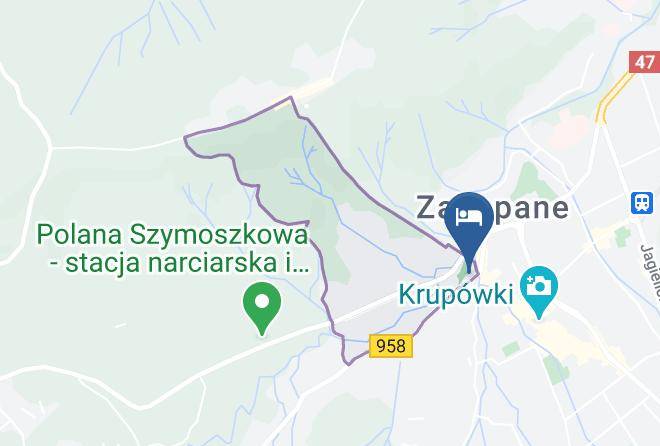 Zaklord Pokoje Goscinne Grabowski M Map - Malopolskie - Tatrzanski