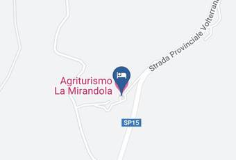 Agriturismo La Mirandola Carta Geografica - Tuscany - Pisa