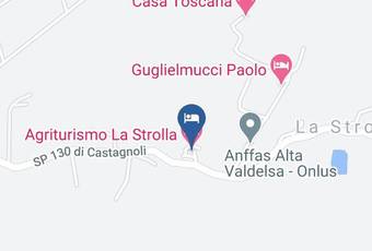 Agriturismo La Strolla Carta Geografica - Tuscany - Siena