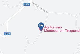 Agriturismo Montecerroni Trequanda Carta Geografica - Tuscany - Siena