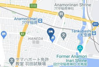 Airport Inn Map - Tokyo Met - Ota Ward