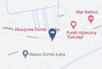 Akacjowa Domki Leba Map - Pomorskie - Leborski