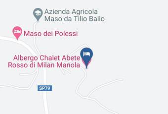 Albergo Chalet Abete Rosso Di Milan Manola Carta Geografica - Trentino Alto Adige - Trento