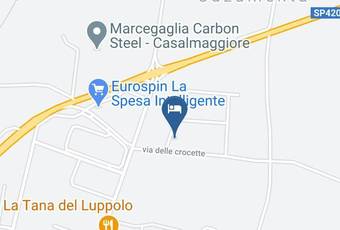 Albergo Delle Industrie La Braceria Carta Geografica - Lombardy - Cremona