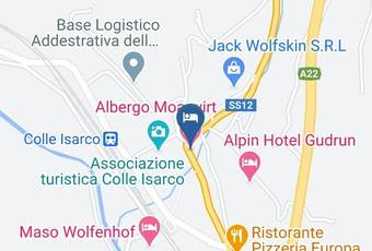 Albergo Moarwirt Carta Geografica - Trentino Alto Adige - Bolzano