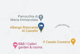 Albergo Ristorante Al Castello Carta Geografica - Liguria - Savona