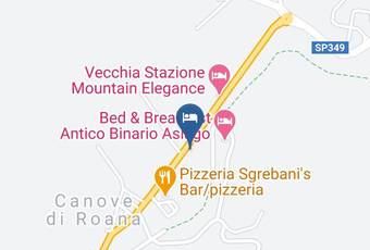 Albergo Villa Ciardi Carta Geografica - Veneto - Vicenza