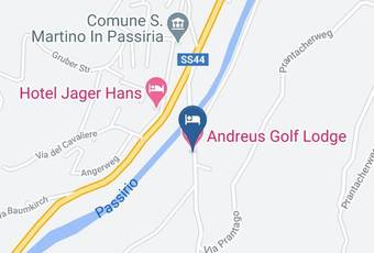 Andreus Golf Lodge Carta Geografica - Trentino Alto Adige - Bolzano