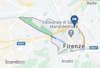 Antiche Dimore Fiorentine Bed & Breakfast A Firenze Carta Geografica - Tuscany - Florence