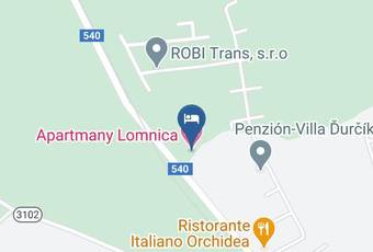 Apartmany Lomnica Map - Presov - Kezmarok