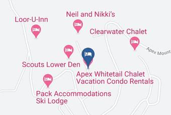 Apex Whitetail Chalet Vacation Condo Rentals Map - British Columbia - Okanagan Similkameen