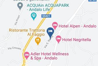 Appartamenti Residence Cima Tosa Andalo Carta Geografica - Trentino Alto Adige - Trento