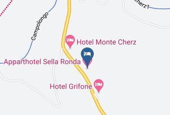 Apparthotel Sella Ronda Carta Geografica - Veneto - Belluno