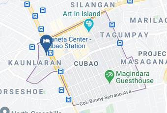 Astrotel Cubao Carta Geografica - National Capital Region - Metro Manila