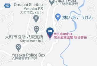 Asukasou Map - Nagano Pref - Omachi City