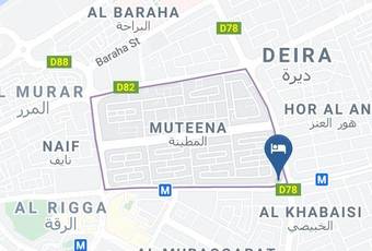 Avani Deira Dubai Hotel Map - Dubai