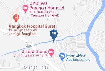 Baan Suan Rim Nam Resort Map - Surat Thani - Amphoe Mueang Surat Thani