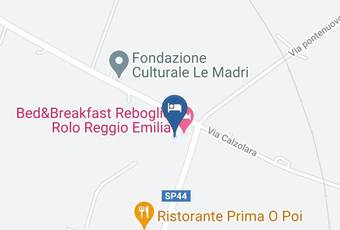 Bed End Breakfast Reboglio Carta Geografica - Emilia Romagna - Reggio Emilia