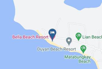 Bella Beach Resort Map - Calabarzon - Batangas