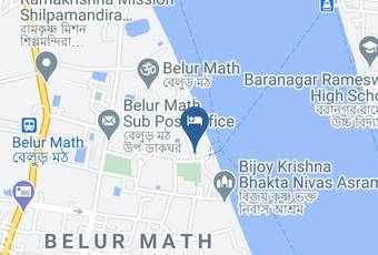 Belur Math Indian Guest House Map - West Bengal - Haora