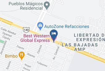 Best Western Global Express Mapa - Veracruz