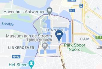 Best Western Hotel Docklands Map - Flemish Region - Antwerp