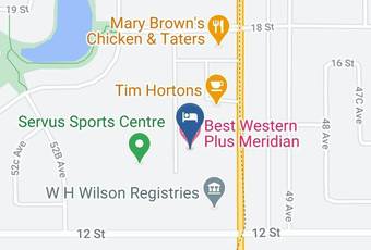 Best Western Plus Meridian Hotel Map - Alberta - Division 10