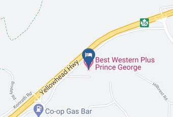 Best Western Plus Prince George Map - British Columbia - Fraser Fort George