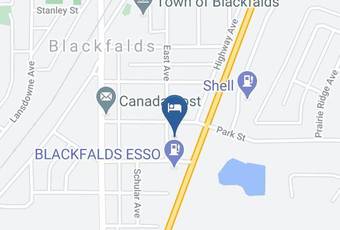 Blackfalds Motor Inn & Sidetrax Pub Map - Alberta - Division 8