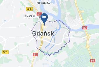 Blue Apartment Rajska Map - Pomorskie - Gdansk