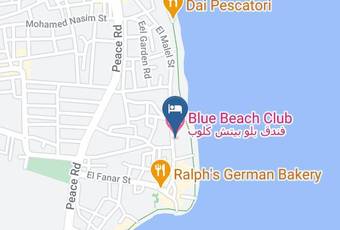 Blue Beach Club Map - South Sinai - Dahab