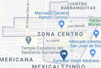 Blue Pepper Downtown Mapa - Jalisco - Guadalajara