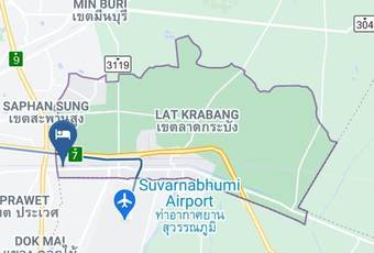 Bnb Near Suvarnaphumbhi Airport Map - Bangkok City - Lat Krabang District