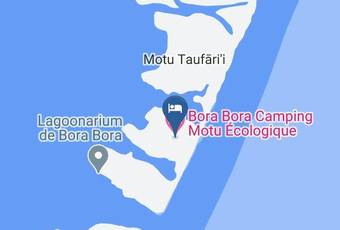 Bora Bora Camping Motu Ecologique Carte - Iles Sous Le Vent - Bora Bora