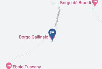 Borgo Gallinaio Carta Geografica - Tuscany - Siena
